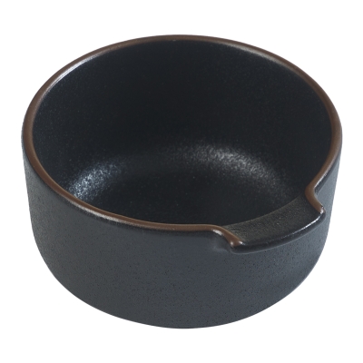 Ramekin de Cerámica Negro 5 x 4 x 2"