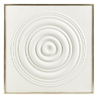 Cuadro Ondas Blanco 37" x 37"
