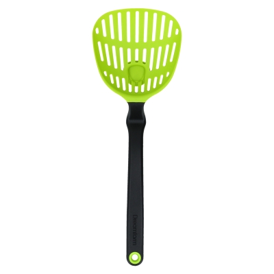 Cucharón Calado De Nylon Verde 11"