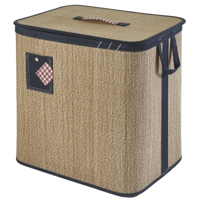 Hamper Natural Azul Grande