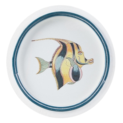 Cuadro Peces Madera 12" x 12"
