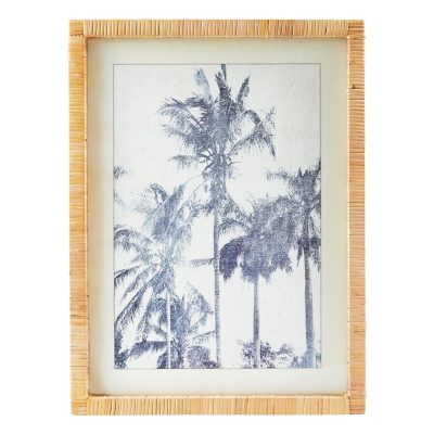 Cuadro Palma Azul B 18" x 24"