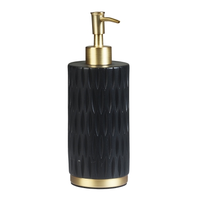 Harbor Dispensador para Jabón de Resina Negro 8"