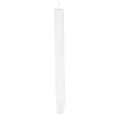 Vela Recta Candelabro Blanco 10" 2PZS.