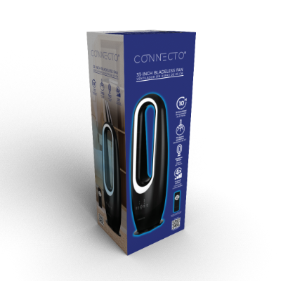 Abanico Tipo Torre Bladeless Connecto CVT-014B 33 Pulgadas