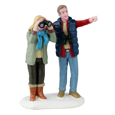 Figura Pareja Con Binoculares 1"