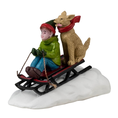 Figura Niño Y Perro Sin Trineo 1"