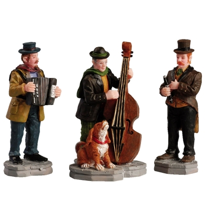 Figura Trio Callejero Con Perro 3" 3 Piezas