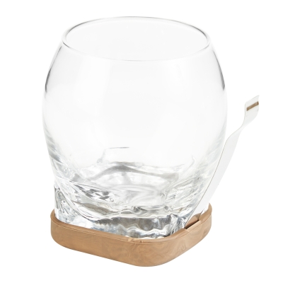 Vaso de Whiskey con Porta Cigarro