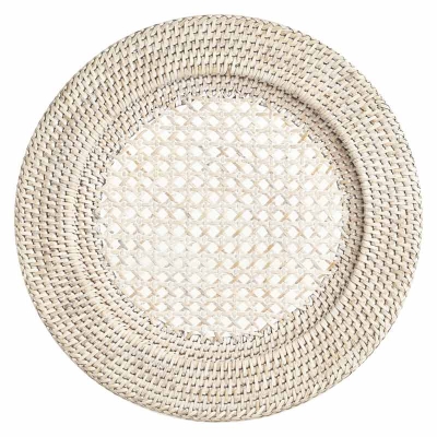 Plato Base de Mimbre Natural 13"