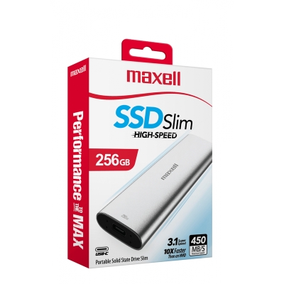 Disco Solido Externo Portatil Maxell  256GB