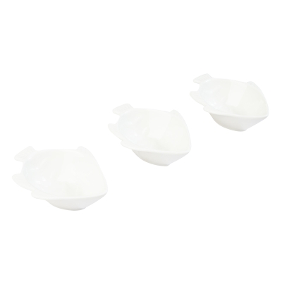 Mini Plato de Pez de Cerámica 3" 3 Piezas