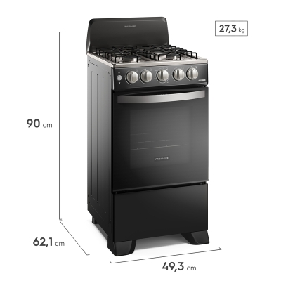 Estufa 20" Frigidaire FKGN20C3MYB