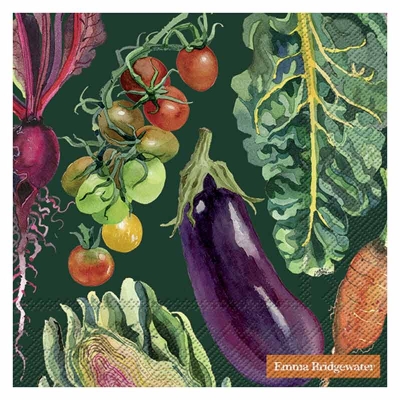 Servilleta para Cocktail de Papel Vegetales