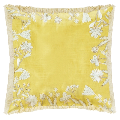 Cojín Fields Taraval Amarillo 18"x 18"