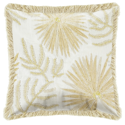 Cojín Fields Giulietta Marfíl 18"x 18"
