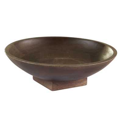 Tazón de Madera con Pedestal 10"x 10" x3"