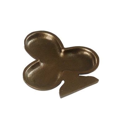 Plato Decorativo Diamond de Metal Dorado