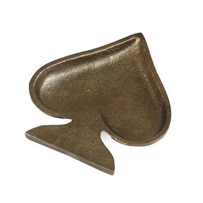 Plato Decorativo Heart Dorado