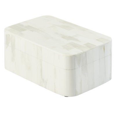 Caja Decorativa de Hueso Rectangular Madiano