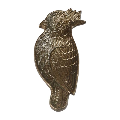 Plato Decorativo Bird Dorado