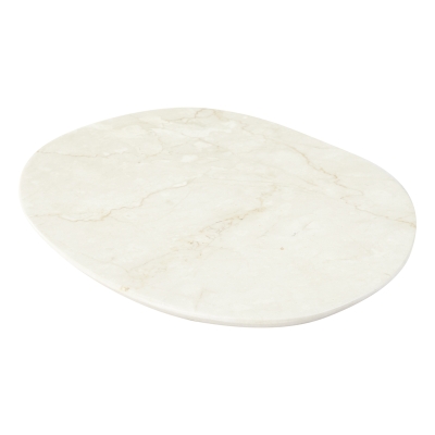 Bandeja para Queso Iregular de Marmol Crema 13"