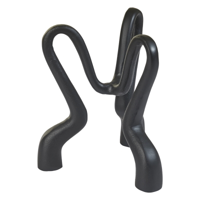 Candelabro 3 Velas Negro 7x6x8"