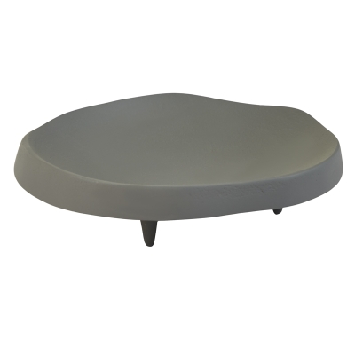 Plato Decorativo Aluminio Gris Oscuro 8x2 Pulgadas