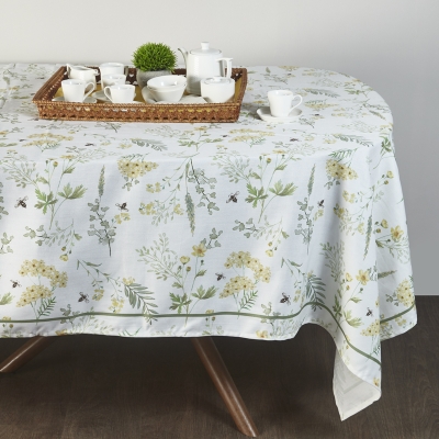 Mantel Fields Honore Poli Rectangular 63" x 104"