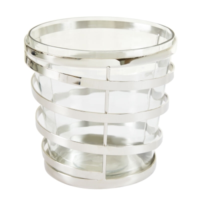 Hielera de Acero Inoxidable y Vidrio 8 x 8 Pulgadas