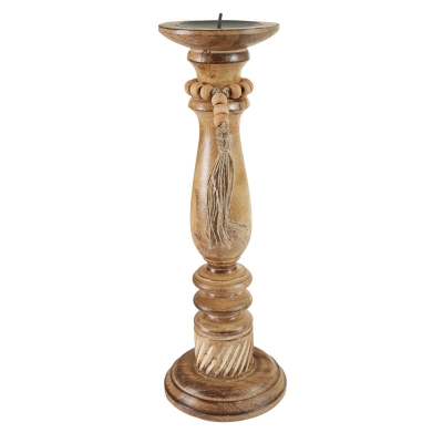 Portavela Madera 17 x 6 x 6 Pulgadas