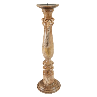 Portavela Madera 22 x 6 x 6 Pulgadas