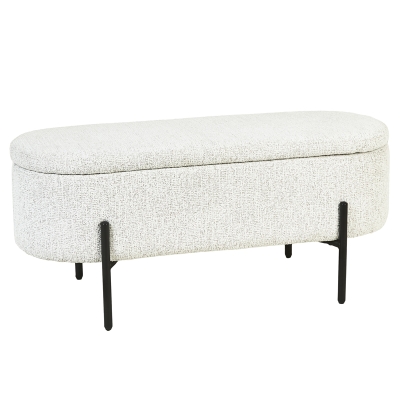 Milmar Banco con Almacenamiento Gris Claro 17"