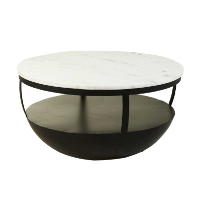 Mesa de Centro Soho Ollie de Hierro y Marmol