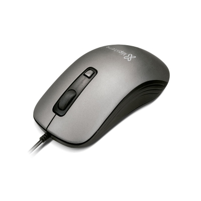 Mouse Klipx Alámbrico KMO-111 Gris