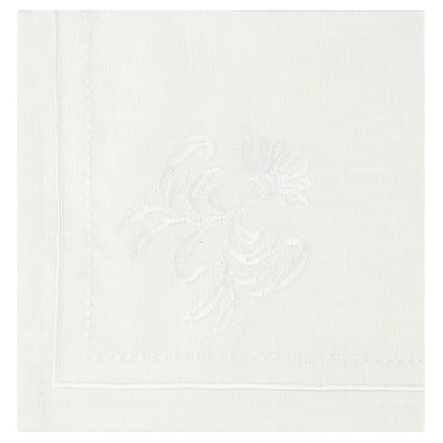 Servilleta Sophia Tela Blanca 18x18 Pulgadas