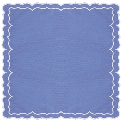 Servilleta Carlotta Tela Azul 16x16 Pulgadas