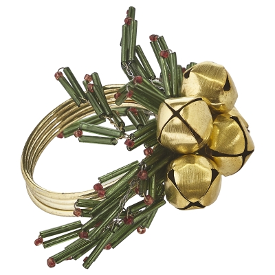 Aro de Servilleta Jingle Bells 4x2 Pulgadas
