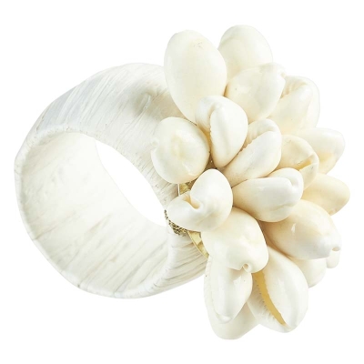Aro de Servilleta Raffia Caracol 3x2 Pulgadas