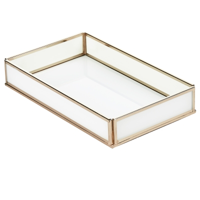 Bandeja Decorativa Dorada 2x10x6 Pulgadas