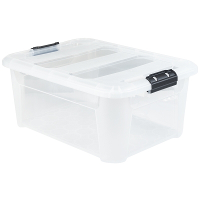 Caja Plástica con Tapa 40 Lt. 22" x 17" x 10"