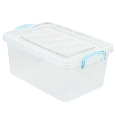 Caja Plástica con Tapa 9 Lt. 15" x 10" x 6"