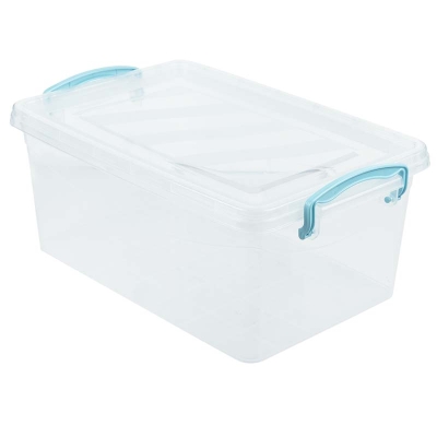 Caja Plástica con Tapa 14 Lt. 17" x 11" x 7"
