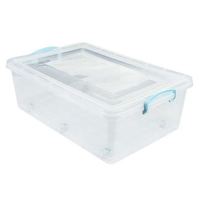 Caja Plástica con Tapa 30 Lt. 24" x 16" x 8"