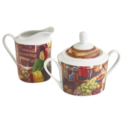 Arte de Café Azucarera y Cremera 2 Piezas