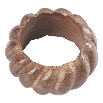 Aro de Servilleta de Resina Ondas Marrón