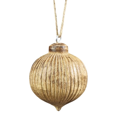 Bola Rayada con Pedrería Gris 4 Pulgadas