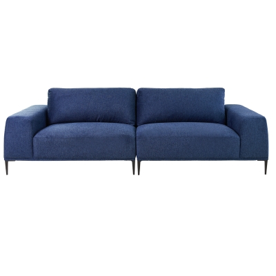 Sofá 3 Plazas Arthur Azul Marino 102x39x31 Pulgadas