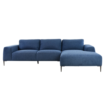 Seccional Derecho Arthur Azul Marino 113x66x31 Pulgadas