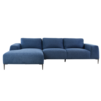 Seccional Izquierdo Arthur Azul Marino 113x66x31 Pulgadas